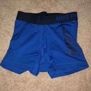 Blue Nike pros
